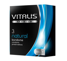 Классические презервативы VITALIS PREMIUM natural - 3 шт.