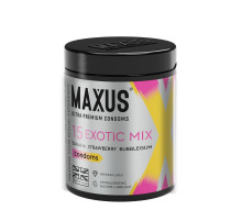 Цветные ароматизированные презервативы MAXUS Exotic Mix - 15 шт.