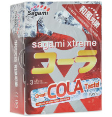 Ароматизированные презервативы Sagami Xtreme Cola  - 3 шт.