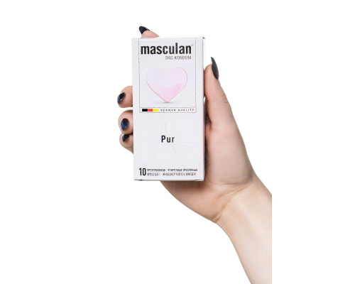 Супертонкие презервативы Masculan Pur - 10 шт.