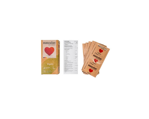 Экологически чистые презервативы Masculan Organic - 10 шт.