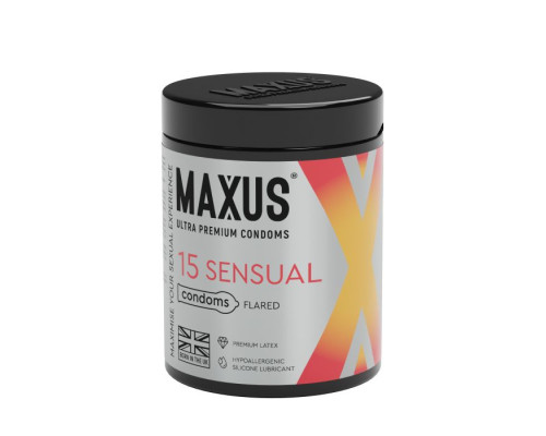Анатомические презервативы MAXUS Sensual - 15 шт.