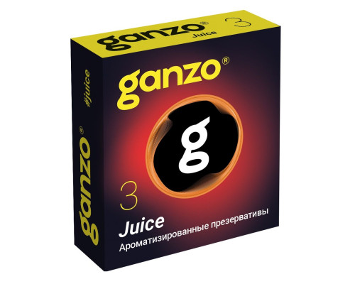Ароматизированные презервативы Ganzo Juice - 3 шт.