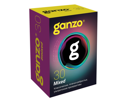 Микс-набор из 30 презервативов Ganzo Mixed