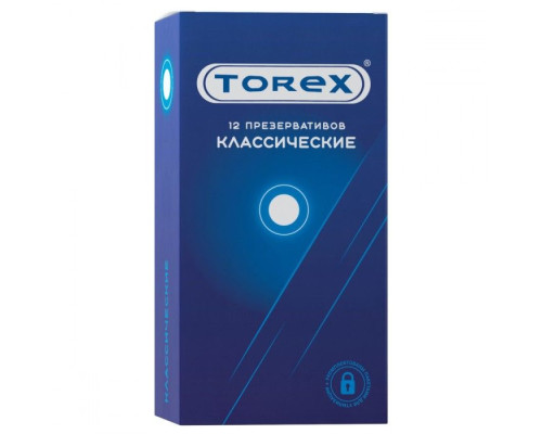 Гладкие презервативы Torex  Классические  - 12 шт.