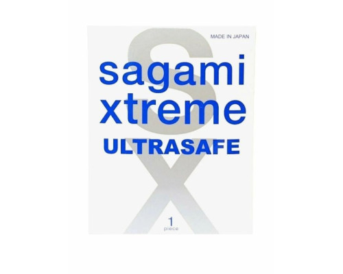 Презерватив Sagami Xtreme Ultrasafe с двойным количеством смазки - 1 шт.