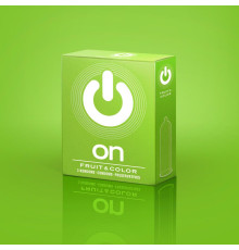 Цветные ароматизированные презервативы ON) Fruit   Color - 3 шт.