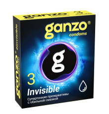 Супертонкие презервативы Ganzo Invisible - 3 шт.