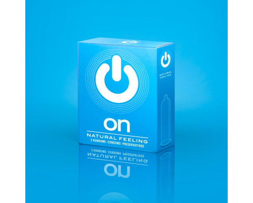 Классические презервативы ON) Natural feeling - 3 шт.