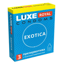 Текстурированные презервативы LUXE Royal Exotica - 3 шт.