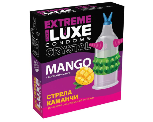 Стимулирующий презерватив «Стрела команчи» с ароматом ванили - 1 шт.