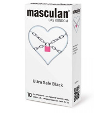 Ультрапрочные презервативы Masculan Ultra Safe Black - 10 шт.