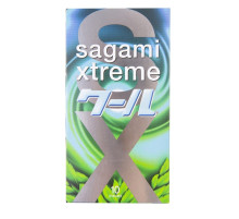 Презервативы Sagami Xtreme Mint с ароматом мяты - 10 шт.