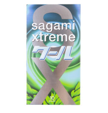 Презервативы Sagami Xtreme Mint с ароматом мяты - 10 шт.