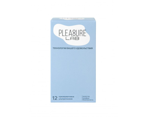 Ультратонкие презервативы Pleasure Lab - 12 шт.