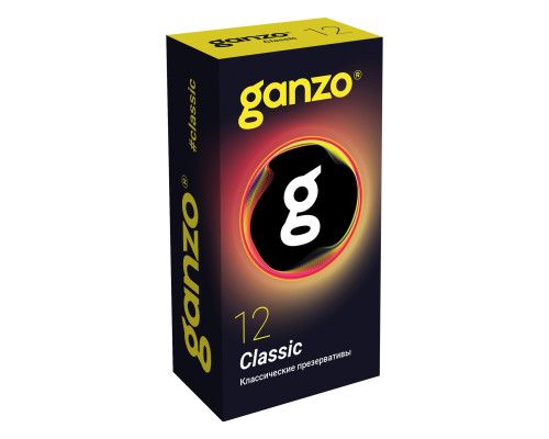 Классические презервативы с обильной смазкой Ganzo Classic - 12 шт.