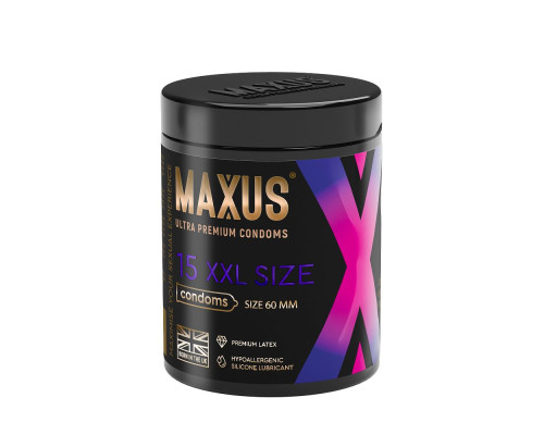 Презервативы увеличенного размера Maxus XXL - 15 шт.