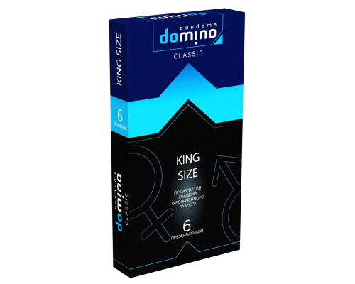Презервативы увеличенного размера DOMINO Classic King size - 6 шт.