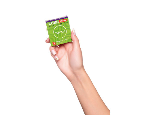 Гладкие презервативы LUXE Royal Classic - 3 шт.