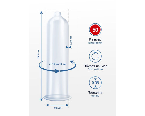 Презервативы MY.SIZE размер 60 - 3 шт.