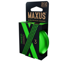 Презервативы в железном кейсе MAXUS Mixed - 3 шт.