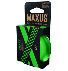 Презервативы в железном кейсе MAXUS Mixed - 3 шт.