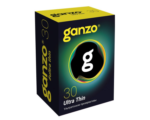Супертонкие презервативы Ganzo Ultra thin - 30 шт.