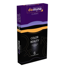 Разноцветные презервативы DOMINO Classic Colour Beauty - 6 шт.