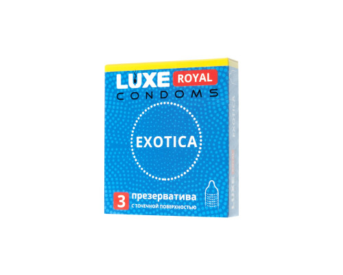 Текстурированные презервативы LUXE Royal Exotica - 3 шт.