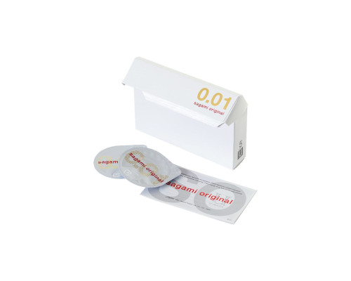 Супер тонкие презервативы Sagami Original 0.01 - 5 шт.