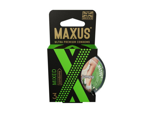 Презервативы в пластиковом кейсе MAXUS AIR Mixed - 3 шт.