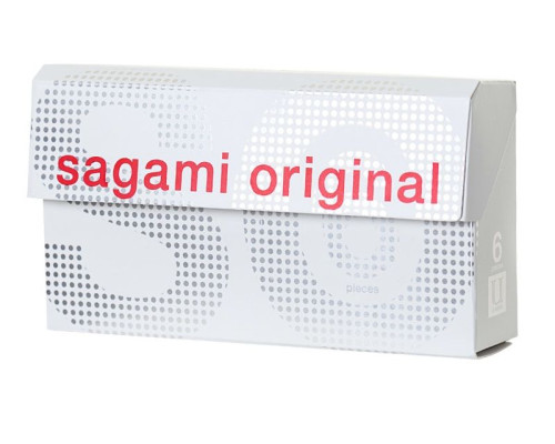 Ультратонкие презервативы Sagami Original 0.02 - 6 шт.