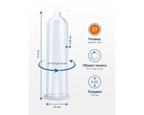 Презервативы MY.SIZE размер 57 - 3 шт.