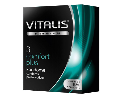 Контурные презервативы VITALIS PREMIUM comfort plus - 3 шт.