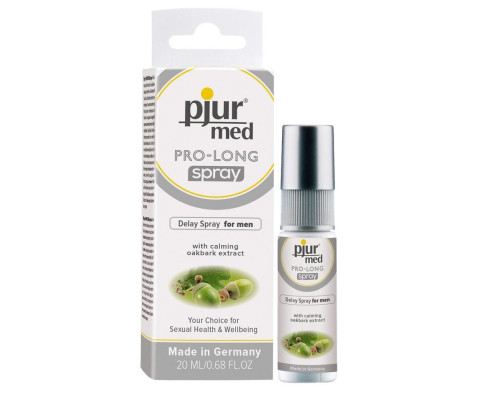 Пролонгирующий спрей с экстрактом дуба и пантенолом pjur MED Pro-long Spray - 20 мл.