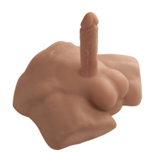 Карамельный мужской полуторс с фаллоимитатором SILEXD Apollo S 7