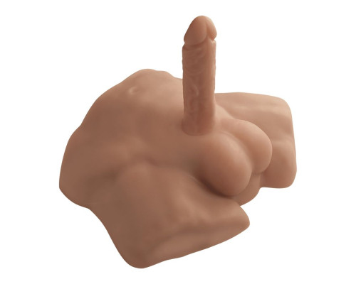 Карамельный мужской полуторс с фаллоимитатором SILEXD Apollo S 7