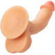 Телесный изогнутый фаллоимитатор The Delivery Man - 21 см.