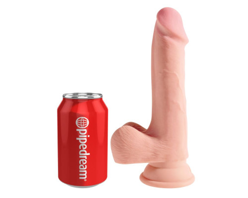 Телесный фаллоимитатор на присоске 7.5  Triple Density Cock - 22,9 см.