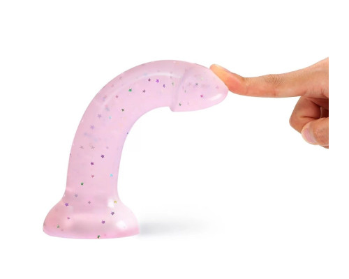 Фаллоимитатор из жидкого силикона Dildolls Starlight - 17,6 см.