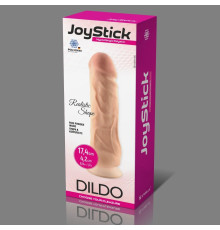 Телесный фаллоимитатор JoyStick на присоске - 17,4 см.