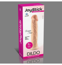 Телесный фаллоимитатор на присоске JoyStick - 18 см.