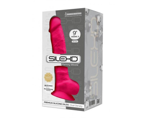 Розовый фаллоимитатор SILEXD Model 3 - 23 см.