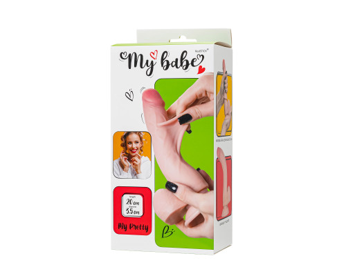 Телесный реалистичный фаллоимитатор My Pretty - 20 см.