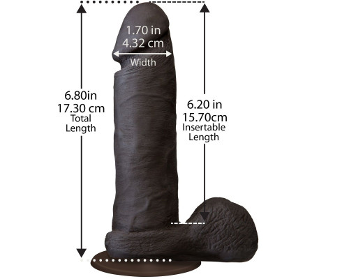 Реалистичный фаллоимитатор The Realistic Cock ULTRASKYN 6” - 17,3 см.