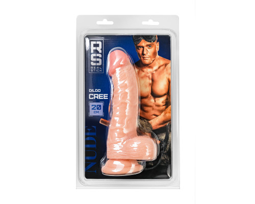 Телесный фаллоимитатор Cree - 20 см.