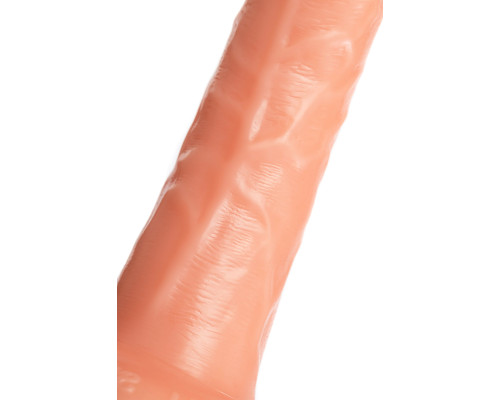 Телесный фаллоимитатор на присоске RealStick CALIBER - 18 см.