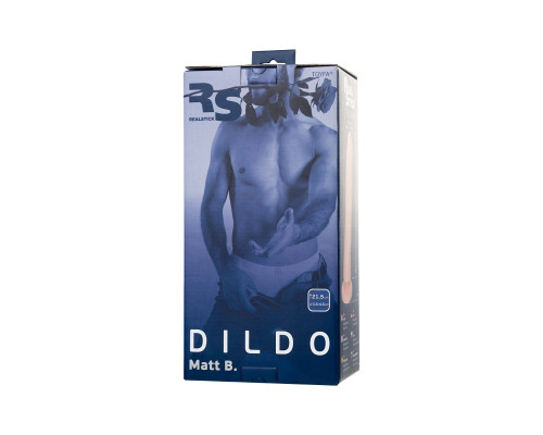 Телесный фаллоимитатор-реалистик Matt B - 21,5 см.