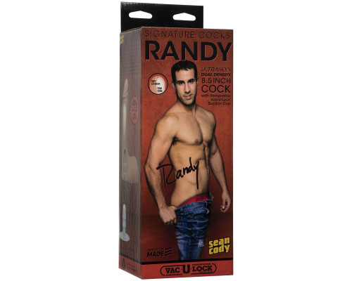 Фаллоимитатор с мошонкой Randy 8.5  ULTRASKYN Cock - 21,6 см.