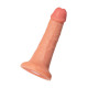 Телесный фаллоимитатор на присоске RealStick CALIBER - 18 см.